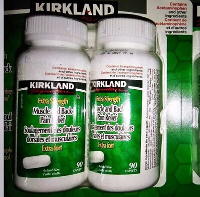 #ad Kirkland Extra Strength Muscle amp; Back Pain Relief 180 Tabs Free SHIP From USA $42.99