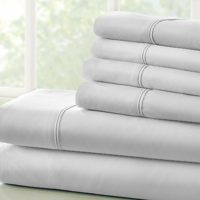 Luxury 6PC Sheets Set Comfort by Kaycie Gray Hotel Collection $26.67