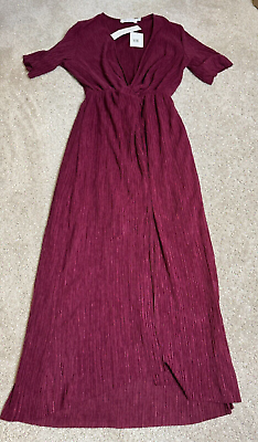 #ad ALL IN FAVOR Dress NEW NWT SMALL Purple Maroon NORDSTROM Size Small $19.95