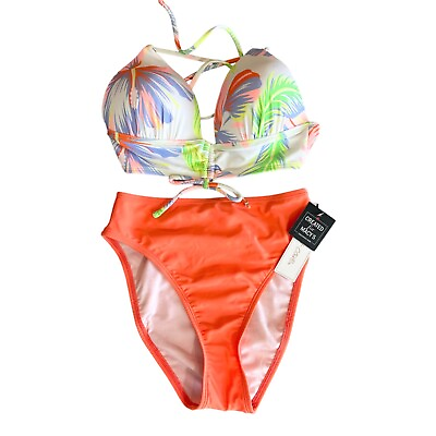 #ad Salt Cove NWT Juniors Size XS Tropical Bikini Top amp; High Cut Bikini Bottoms XS $19.99