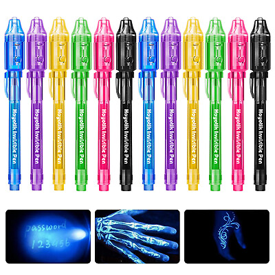 UV Light Pen Invisible Ink Secret Marker Spy Pen Secret Message Christmas Party $13.99