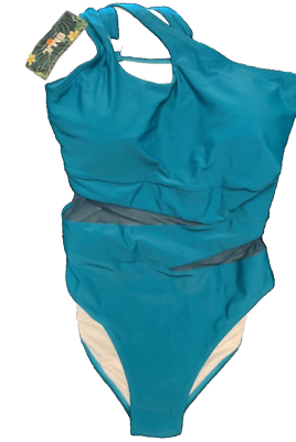 #ad BMJL Women#x27;s L Sexy One Shoulder Swimsuits Tummy Control 1 Piece Bathing Suit $14.99