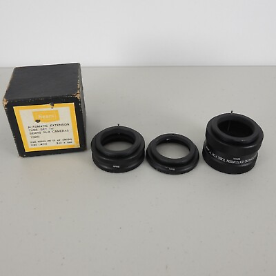 Sears Automatic Extension Tube Set M42 Universal Screw Mount 7326 for SLR $14.95