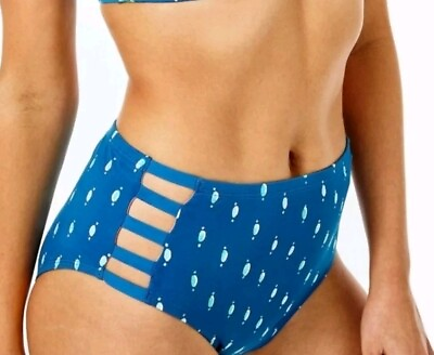 #ad #ad Bikini Lilly Pulitzer Bikini Bottom Blue Coconut Row Dot Allover Size 14 NWT $39.99