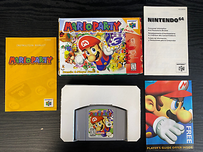 #ad Mario Party For Nintendo 64 N64 Complete In Box CIB Great Shape PU $194.99