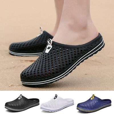 Mens Womens Beach Sandals Hollow Out Casual Breathable Slippers Flats Shoes $13.37