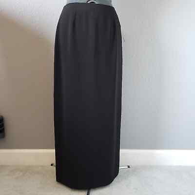 #ad NWT Ladies black pencil maxi length skirt size 6 $17.00