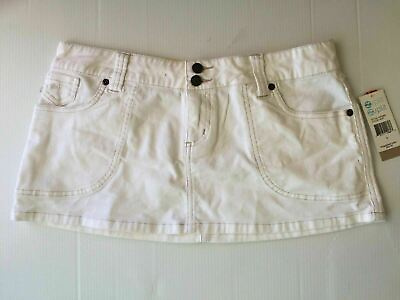 #ad Split Clothing Juniors Corduroy White Mini Skirt $40 $19.99