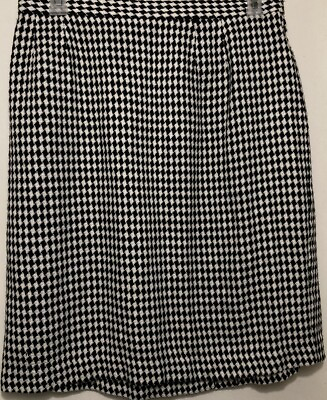 #ad Jessica Howard Petite Houndstooth Tweed Size 20 Skirt business Work Preppy $24.99