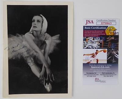 #ad #ad Tamara Toumanova Signed Autograph Prima Ballerina Photo Swan Lake Ballet JSA COA $124.99