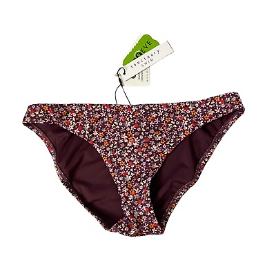 #ad Sanctuary purple floral bikini bottom Small NWT $14.99