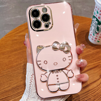 For iPhone 15 14 Pro Max 13 12 11 XS XR Cute Cartoon Hello Kitty Shockproof Case $9.99