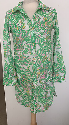 #ad Lilly Pulitzer Cotton Button Front Swimsuit Coverup Sz. XS $25.00