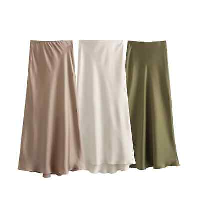 #ad Skirt Woman High Waist Long Skirts for Women Casual Elegant Party Women#x27;s Skirts $25.50