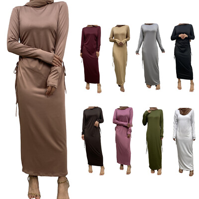 #ad Muslim Women Long Maxi Dress Abaya Kaftan Robe Dubai Turkey Loose Gown Islamic C $42.55