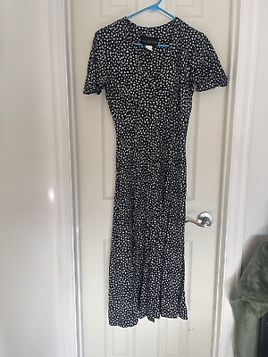 #ad #ad David Benjamin Vintage Women’s Size 10 Floral Maxi Dress Black and White Floral $28.00