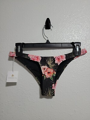 NWT AMA BIKINIS Women#x27;s Bikini Bottom Swimwear Multicolor Floral Print.Size S $21.83
