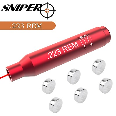 Red Laser boresight CAL 7MM 8MM 9MM 223 308 762 Cartridge bore sighter US Seller $11.99