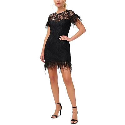 #ad Aidan by Aidan Mattox Womens Black Lace Cocktail and Party Dress 0 BHFO 2329 $19.99