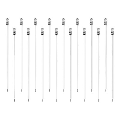 #ad 4.3quot; Metal Cocktail Toothpick Drink Picks Cocktail Skewers for Cocktail 16Pcs $11.75