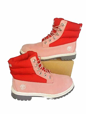 #ad Size 4.5 Timberland Pink Boots IF YOU LOVE PINK. These Are The Boots For YOU $25.00
