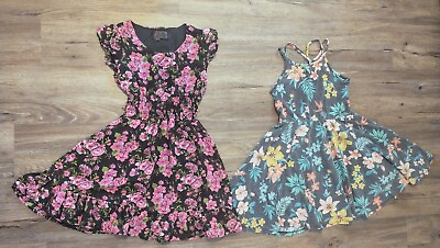 Girls Dresses Size 6x Two Pretty Dresses For Spring Great Cond. Free Shipping $11.99