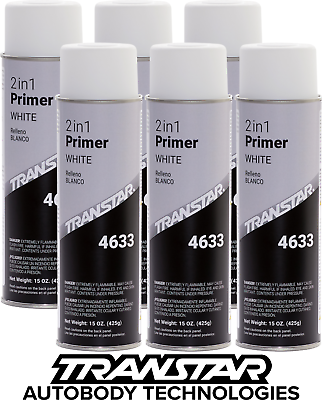 #ad 6 Pack 15 oz Transtar 4633 2 in 1 Spray Primer White for Plastic amp; Metal $106.97