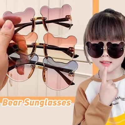 Cute Kids Sunglasses for Toddler Girls bear Glasses Beach Holiday. $2.65