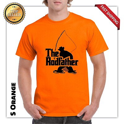 #ad fishing Funny The Rodfather T Shirt Funny Gift for fish Men#x27;s Funny T SHIRTS $14.52