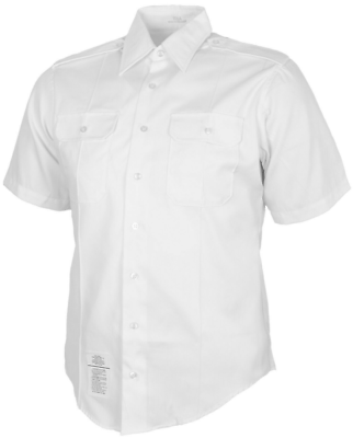 US Army ASU White Dress Shirt Short Sleeve Uniform Shirt 18R C US Size $15.99