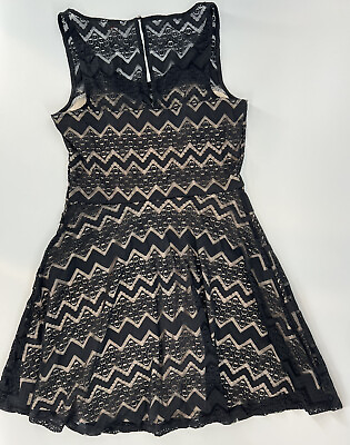 #ad Candie#x27;s Black Lace Dress Womens Medium $5.62