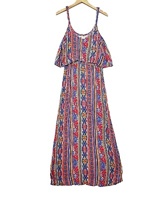 #ad American Rag Cie Women Empire Waist Sleeveless Stretch Long Maxi Dress 1X $13.71