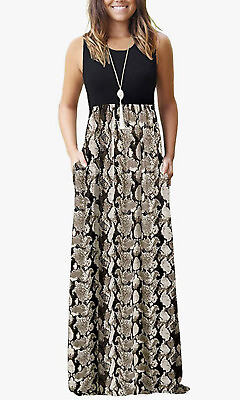 MOLERANI Women#x27;s Loose Plain Maxi Dresses Casual Long Dresses with Pockets $31.99