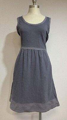 J.Crew Gray Dress Women#x27;s Size 2 Sleeveless Round Neck Fit And Flare Dress $15.00