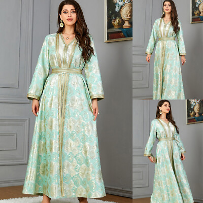 #ad #ad Kaftan Women Muslim Maxi Dress Sets 2 Piece Abaya Turkey Turkey Islamic Dresses AU $102.88