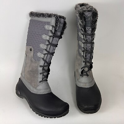 #ad The North Face Shellista 3 women#x27;s size 8.5 grey waterproof winter snow boots $79.00