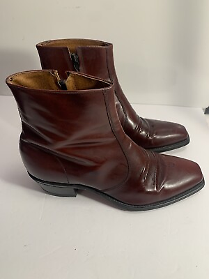 Vintage Sears “Roebuck” Mens Sz 10 D Cordovan Leather Boots $38.25