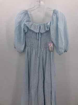 #ad R. Vivmos Blue Size 0 2 Maxi Long Sleeve Dress $31.99