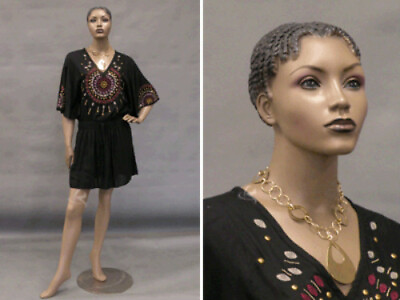 #ad #ad Pretty Black Female Fiberglass mannequin Dress Form Display #MD ALICE $265.00