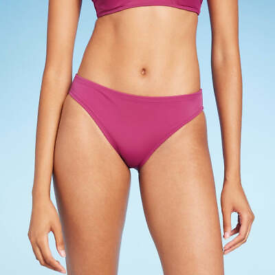 #ad Women#x27;s Low Rise Medium Coverage Hipster Bikini Bottom Shade amp; Shore Purple L $12.99