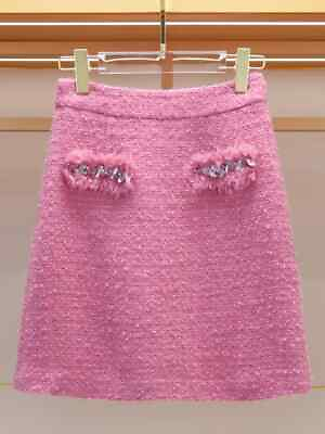 #ad Women#x27;s Tweed Woolen Jacket Skirt Suit Office Dress Set 2 Piece Outfits $99.88