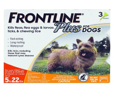 #ad Frontline Plus for Dogs 5 22 lbs 3 pk EPA Approved 7001 $24.90