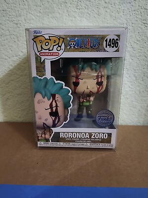 #ad Funko Pop One Piece Roronoa Zoro HT #1496 SE Sticker Nothing Happened $31.00