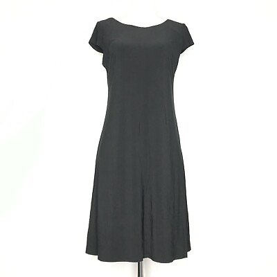 VINTAGE JBS Womens Dress 10 Black Cap Short Sleeve Pullover USA $19.99