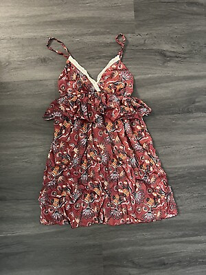 #ad Red summer mini dress super cute $25.00