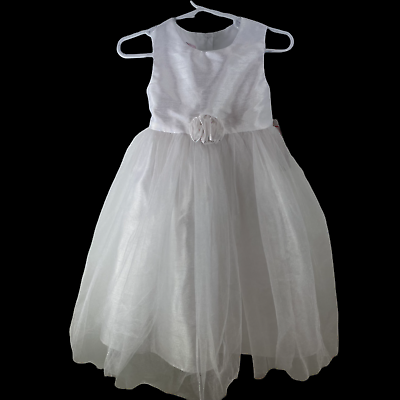 #ad #ad Marmellata Girls#x27; White With Tulle Party Holiday Dress Size 2T Easter Dress $14.95