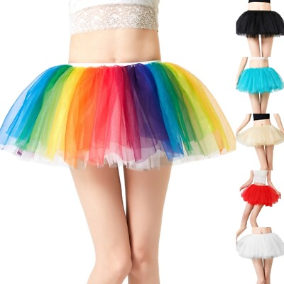 #ad #ad Ladies Skirts Swing Tutu Skirt Women Pleated Holiday Mini Gradient Bohemian $15.79