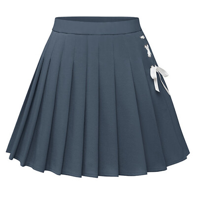 #ad Lady Mini Flared Pleated Skater Short Skirt Women Basic Mid Waist Dress Clubwear $9.59