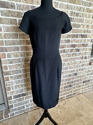#ad linda allard for ellen tracy silk cocktail dress size 6 women#x27;s business casual $14.99