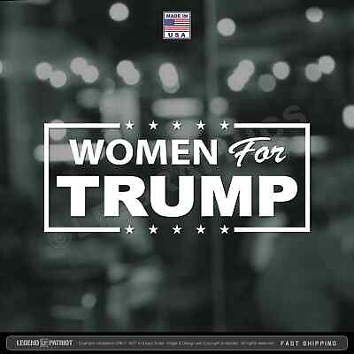 Women For Trump vinyl 2024 campaign patriot american maga usa 2a Decal Sticker $12.99